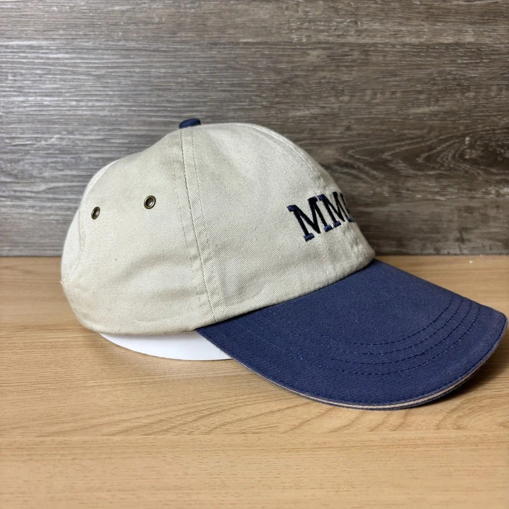 MMA Hat Cap Strap Back Brown Beige Blue Adjustable